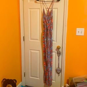 Nice V cut, paisley jumpsuit size medium-large